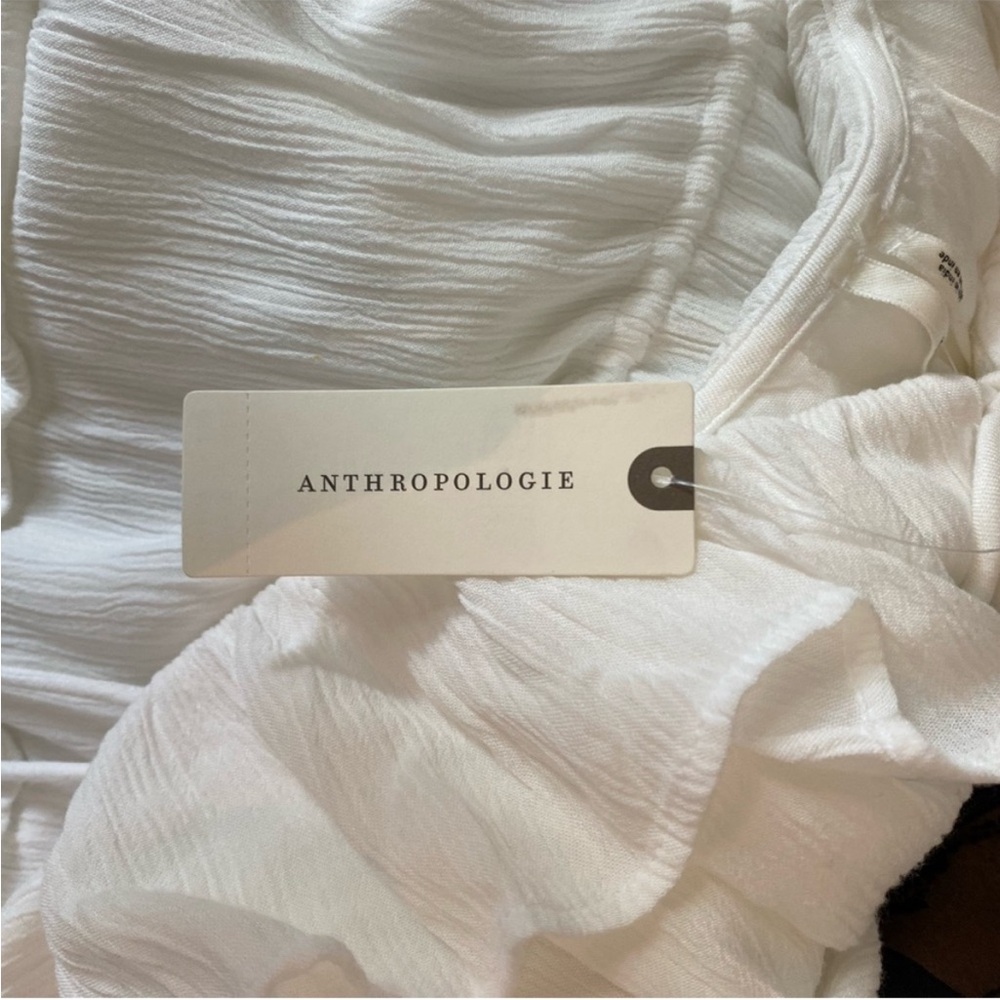 NWT Anthropologie white tiered ruffle sundress - Picture 3 of 7